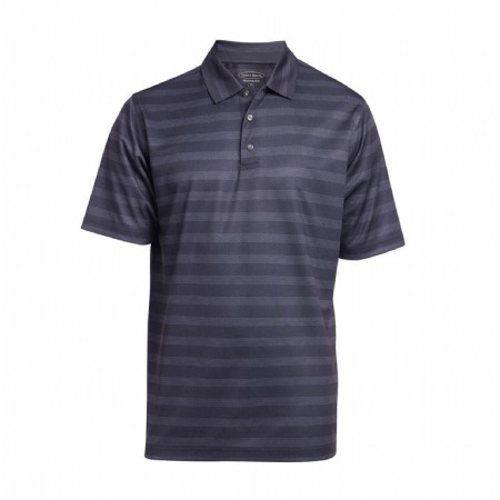 Pebble Beach Printed Pindot Stripe Polo