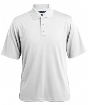 Men's Pebble Beach Horizontal Textured Polo - White