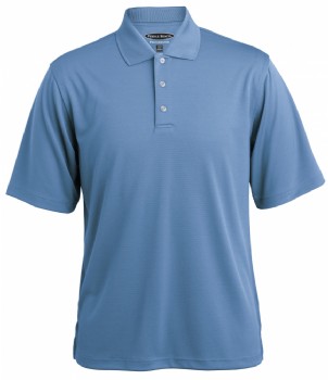 Men's Pebble Beach Horizontal Textured Polo - Regatta Blue